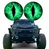 2 Adhesivos para Faros Ojos de Bestia para Jeeps, Decoración Automóvil Impermeable con Efecto Estéreo 3D para SUV, Adhesivos Ojos de Bestias Divertidos para Coche