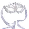 92MF Strass-Augenmaske Maskenball-Augenmaske Halloween-Party Brillen für Damen