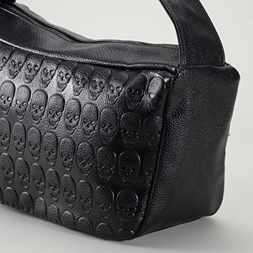 [BLACK JACKALL CROWN] Embossed Skull Decoration Mini Shoulder Bag (Unisex) TH0192