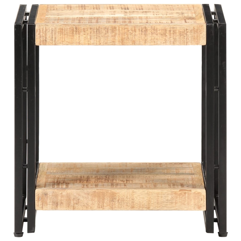 Side Table 40 X 30 X 40 Cm Rough Mango Wood
