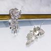Three-Dimensional Color Flower Earrings, Micro-Inlaid Zircon Earrings, Trend Earrings.