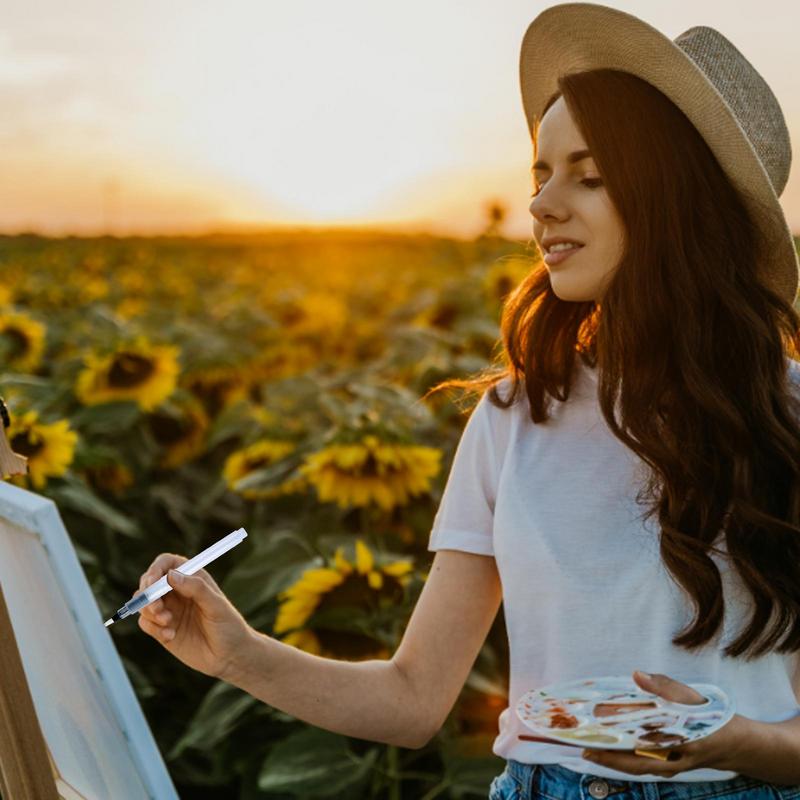 Watercolor Brush Pens Pens Brush Set For Water Paint Easy To Clean 6pcs Water Color Brush For DIY Painting Painting Markers For