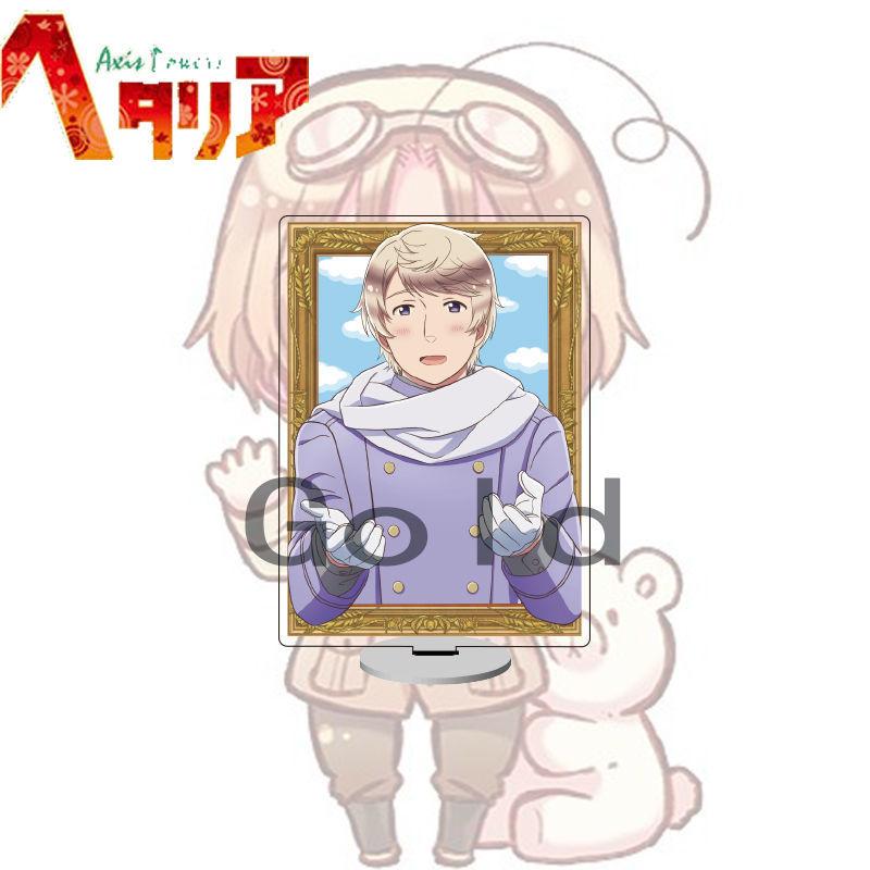 Аниме Хеталия Оси Силы Акриловая Подставка Фигурка Игрушка Людвиг Бейльшмидт Феличиано Варгас Фигурки Настольное Украшение для Дома