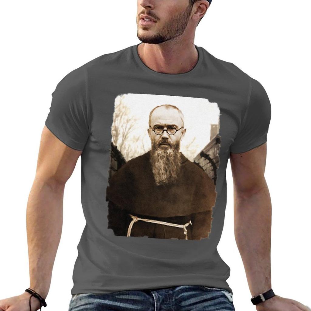 Saint Maximilian Kolbe Tshirt Casual All Match Tee Shirt For Unisex