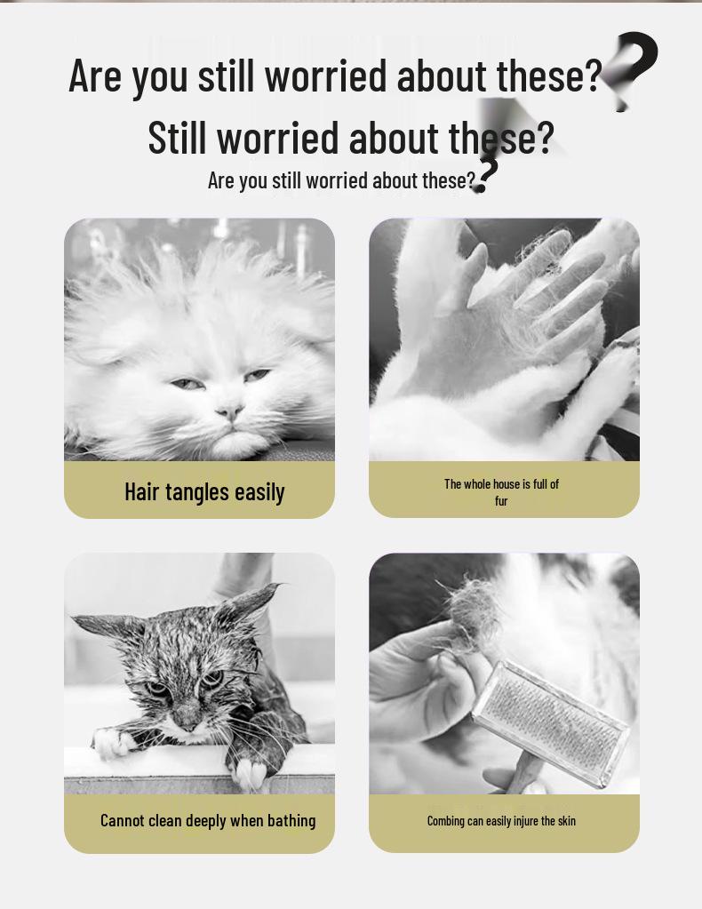 Pet Spray Massage Comb: Anti-Shedding & Bath Brush for Cats and Dogs