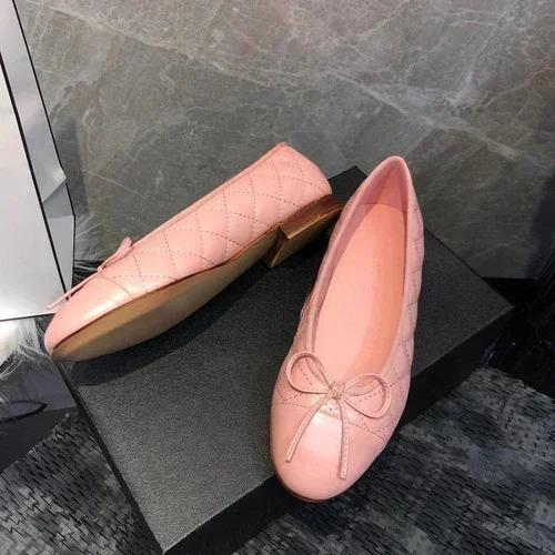 

Модная женская обувь 2025 Новые женские туфли-лодочки с круглым носком 40