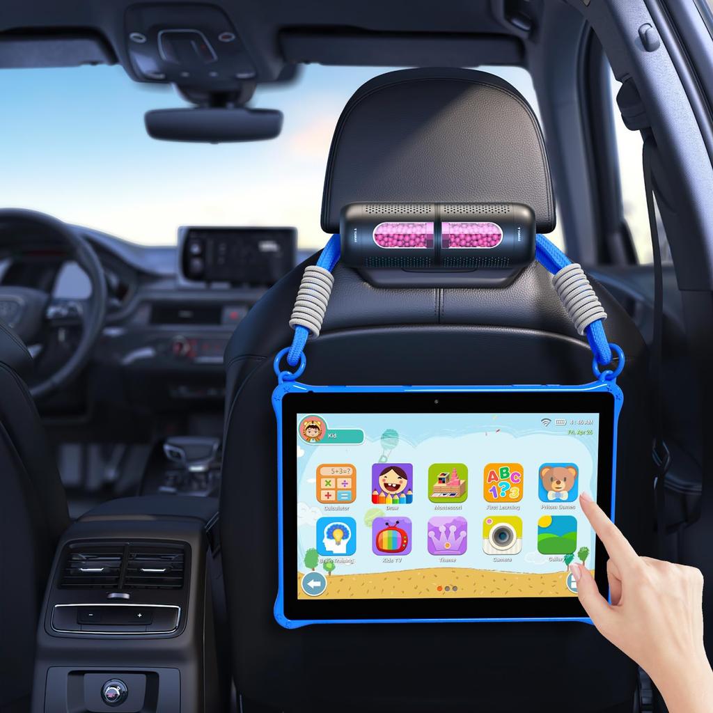 PRITOM Kids YouTube Kids Google Kids Space Time Lightweight GMS 64GB 6000mAh IPS Perfect for Birthdays and Blue Tablet, 10-inch, Wi-Fi Model, &