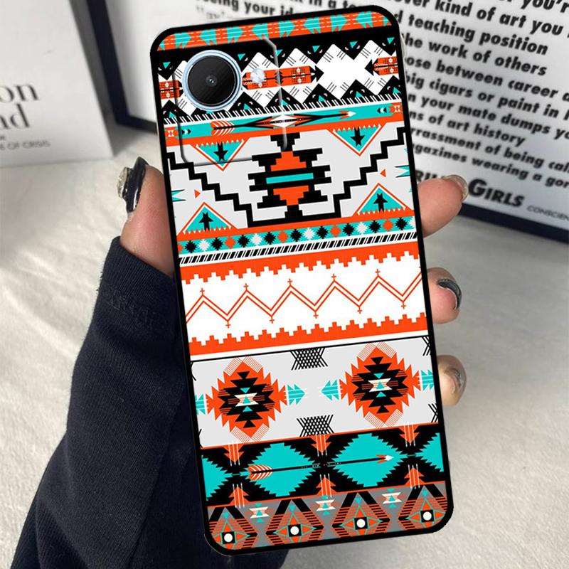 Tribal Ethnic Pattern For Realme C55 C75 C67 C63 C51 C61 C53 C35 C65 C71 11 12 13 14 Pro Plus GT6 GT7 15 Pro Case