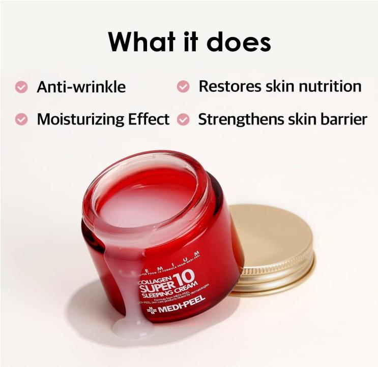 MEDI-PEEL Kolagen Super10 Krém na spaní 70 ml