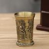 Whiskey Goblet Cup Bar Drinkware Accessories Metal Vintage Egyptian Wine Glass