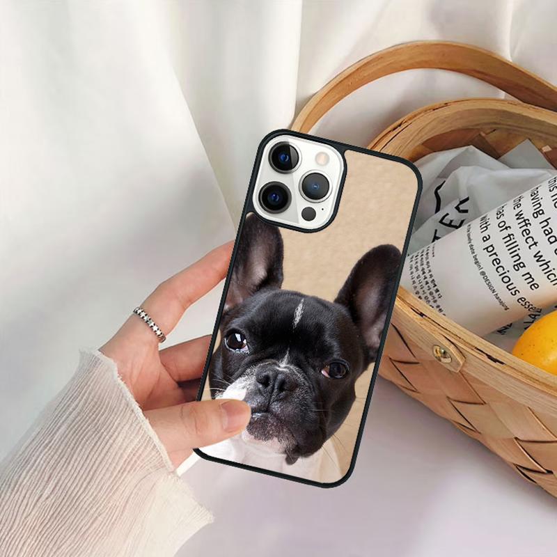 Whimsical French Bulldog Phone Case For for iPhone 17 Air 16 15 14 11 12 13 Pro MAX Plus Coque Cover Shell