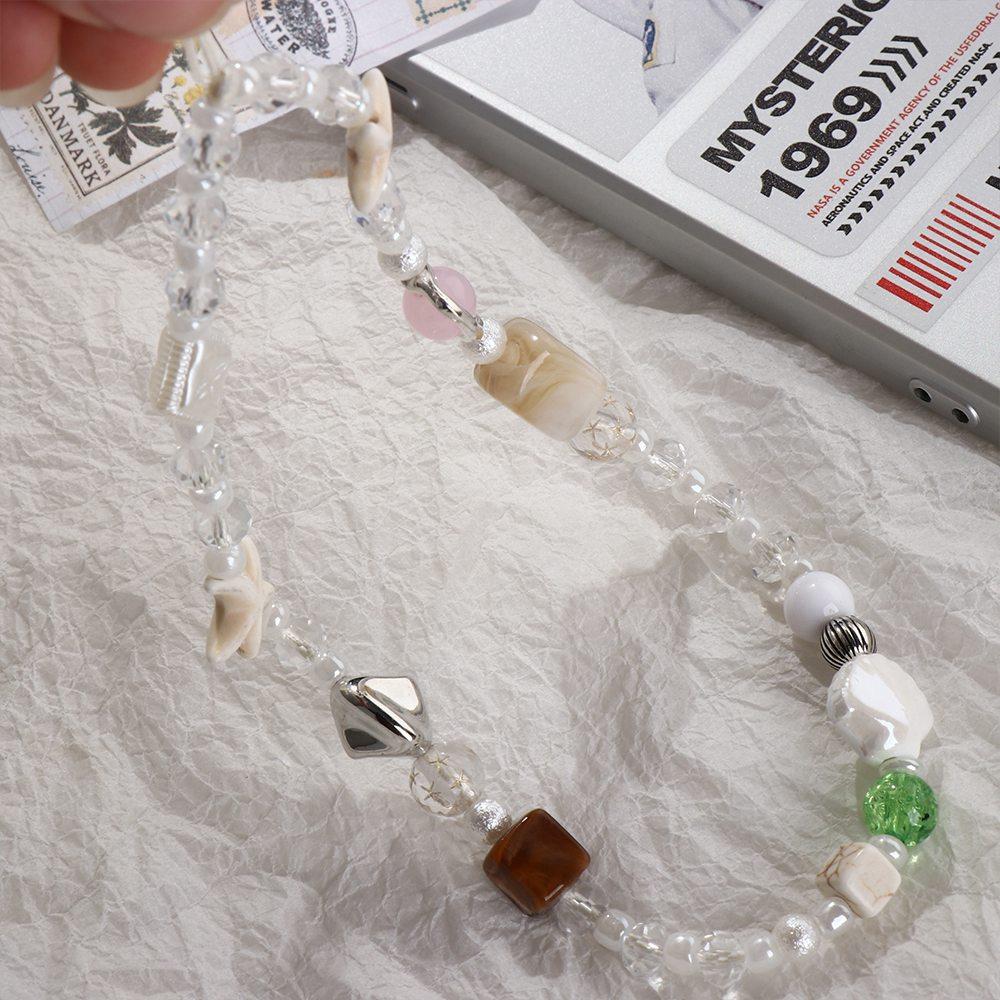 Závěsná šňůrka Korálkový řetízek na telefon Přívěsky na telefon Mobilní šňůrka Módní přívěsek Popruh na telefon Ženy Dívky