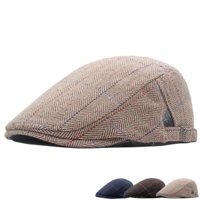 British Beret Men Autumn Winter Forward Cap Newsboy Cap