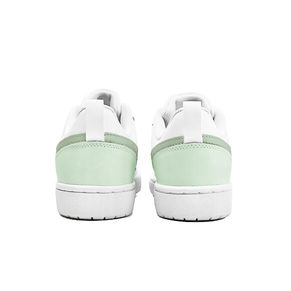 Nike Court Borough Low 2 Spring Dew, Amber Leather Slip Resistant Abrasion Resistant Low top Skateboard Shoes GS BQ5448-100(Team189-)