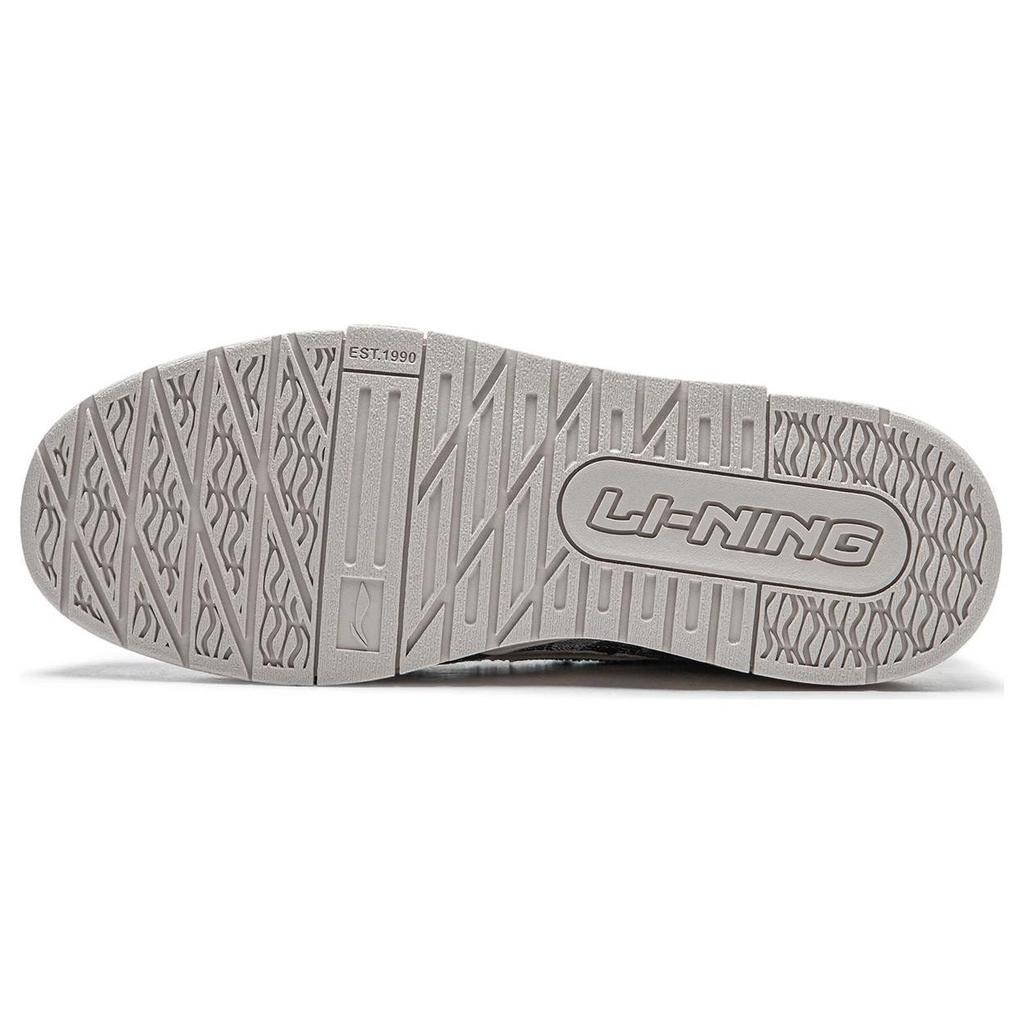 Li Ning 001 Btc Premium Casual Versatile Shock Absorbing Non-Slip Wear-Resistant Low-Top Sneakers Men Sneakers Black White AGCT495-3