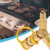 3/8inch Natural Gas Y Splitter Low Pressure Propane Gas Quick Connect/Disconnect Separator Adapter Easy To Install