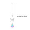 Crystal Chain Decoration Crystals Sun Catchers Vibrant Ornament for Window Home Garden Butterfly Life Trees Decorations