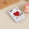 Mini Cute Heart Photocard Album 32 Pockets Portable Clear Kpop Card Holder for Idol Collectibles Travel Souvenir Gift