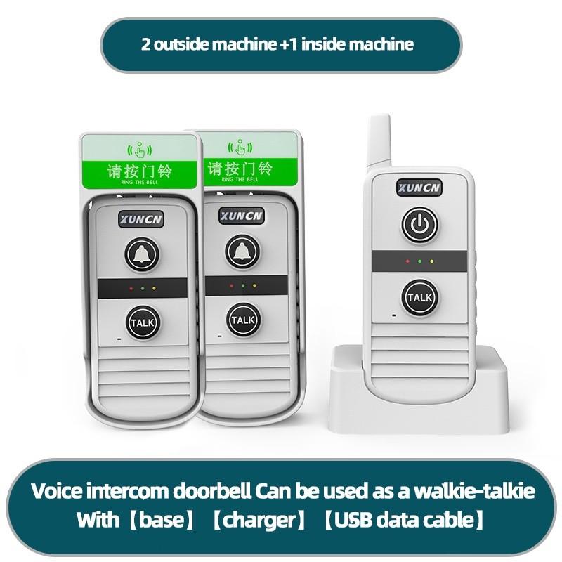 3000M 3 Volume Levels Door Chime Kit Long Range Wireless Doorbell Two-way Communication Home Office Wireless Intercom System