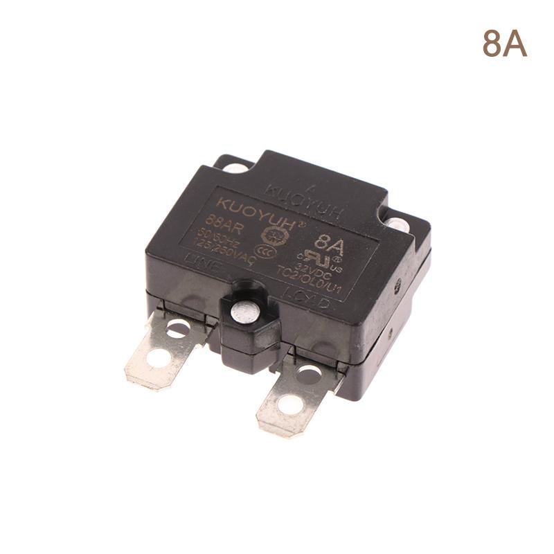 1Pc  88Ar 3A 4A 5A 7A 8A 10A 15A 20A 25A Automatic Reset Circuit Breaker Overload Switch Over Current Protector