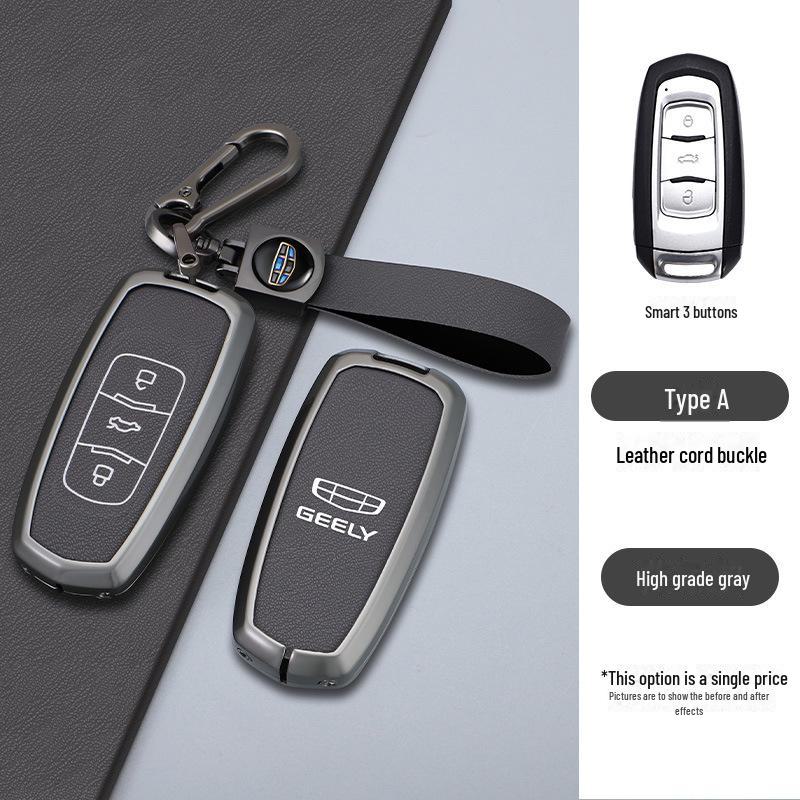 Custom Metal Key Cover for Geely Boyue, Emgrand Binyue, Vision X6, Borui X3 - Personalized Car Accessory