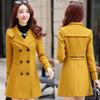 2023 Herbst/Winter Koreanischer Stil Zweireihiger Wollmantel für Damen, Alter 30-50