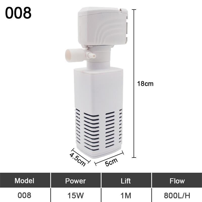 Aquarium Filter Pump Fish Tank Submersible Silent Air Oxygen Aerator Water Change Pump Aquarium Air Pump Wave Maker 220v