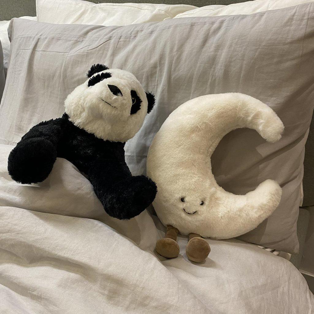 Nordischer Stil Sonne & Mond Weiche Plüschkissenpuppe Spielzeug - Süßes Geschenk für Mädchen
