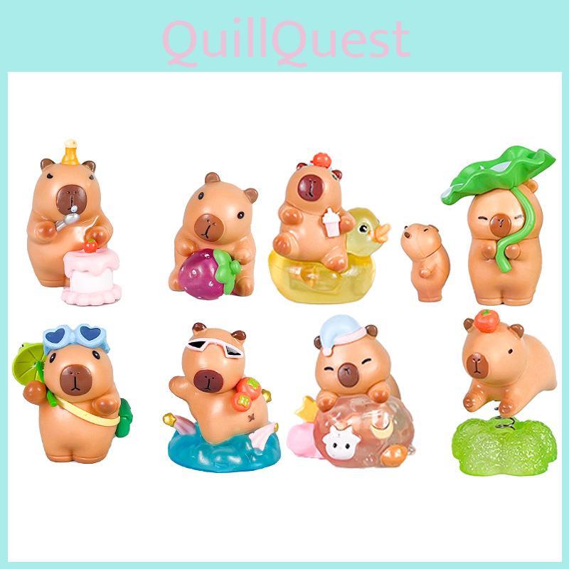 Capybara Pvc Action Figures With Assembly For Anime Enthusiasts And Collectors