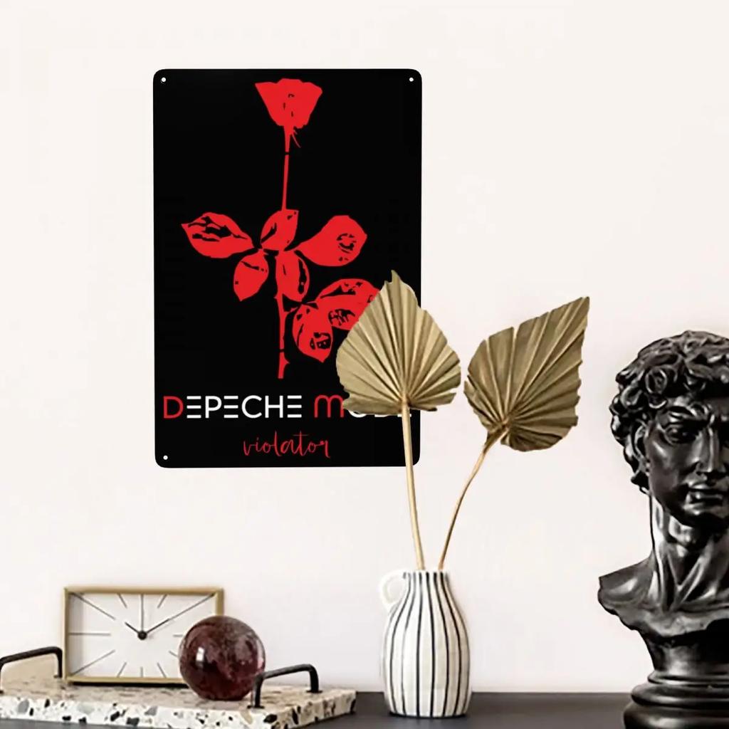 Electronic Rock Depeche Cool Mode Metal Tin Sign Custom Vintage Plaque for Gate Garden Yard Man Cave Bar Wall Art Decor