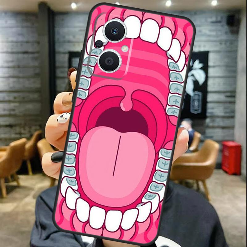 Cartoon Dentist Dental Teeth Case For OPPO Reno 13 13F 12 F 11 8T 7 8 10 Pro OPPO Find X8 X6 Pro X3 X5 Lite Cover Coque