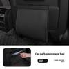 Car Leather Garbage Bags, Rear Seat Backrest Hanging Magnetic Absorption for Car Interior Cleaning Supplies