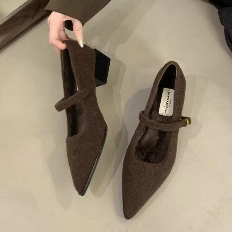 Fashion Hot Selling Spring and Summer New Style Buckle Pointed End New Fashionable Comfortable Elegant Casual Flat Women's Shoes Loafers