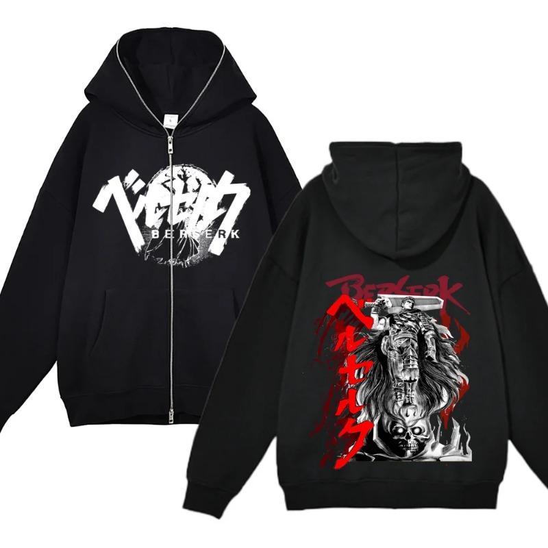 European and American fashion zippered sweatshirt Full Zip Up Hoodies