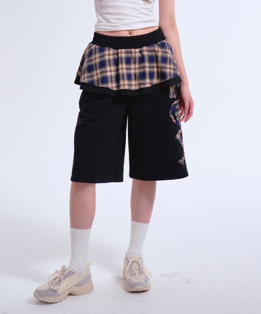 PRENDA Prda Frill Skirt Shorts Black