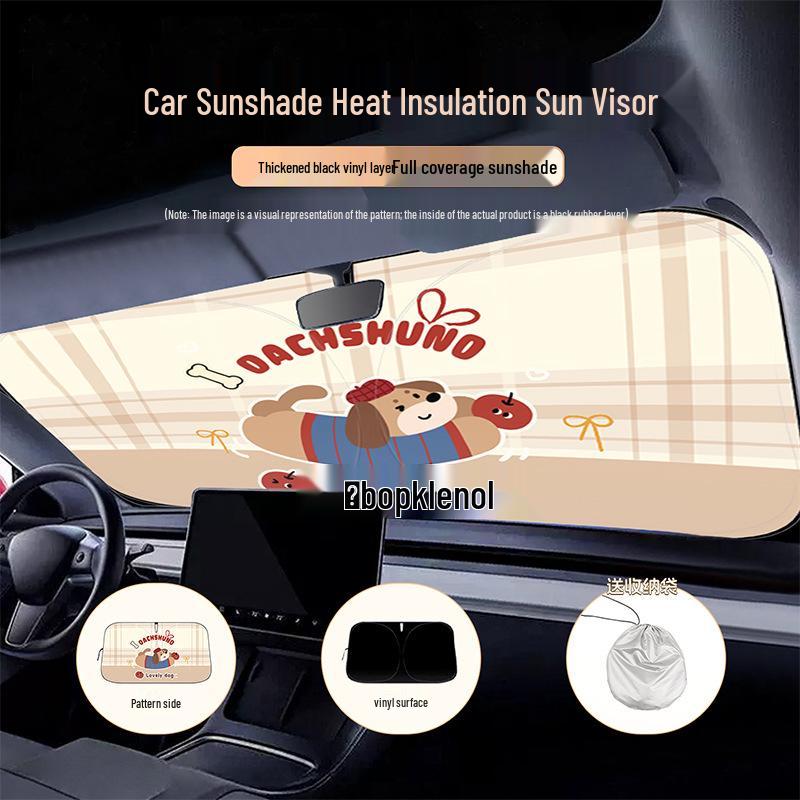 2026 Summer Car Windshield Sun Shade: Small Car Heat Insulation and UV Protection for Front Windshield