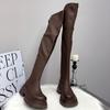 Long Boots with Plush Thick Sole for Women's Height Increase In Autumn and Winter 2026