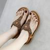 Women Bohemian Rhinestone Sandals 2026 Fashion Comfortable Round Toe Beachwear Vacation Plus Size Sandal SandáLias Femininas