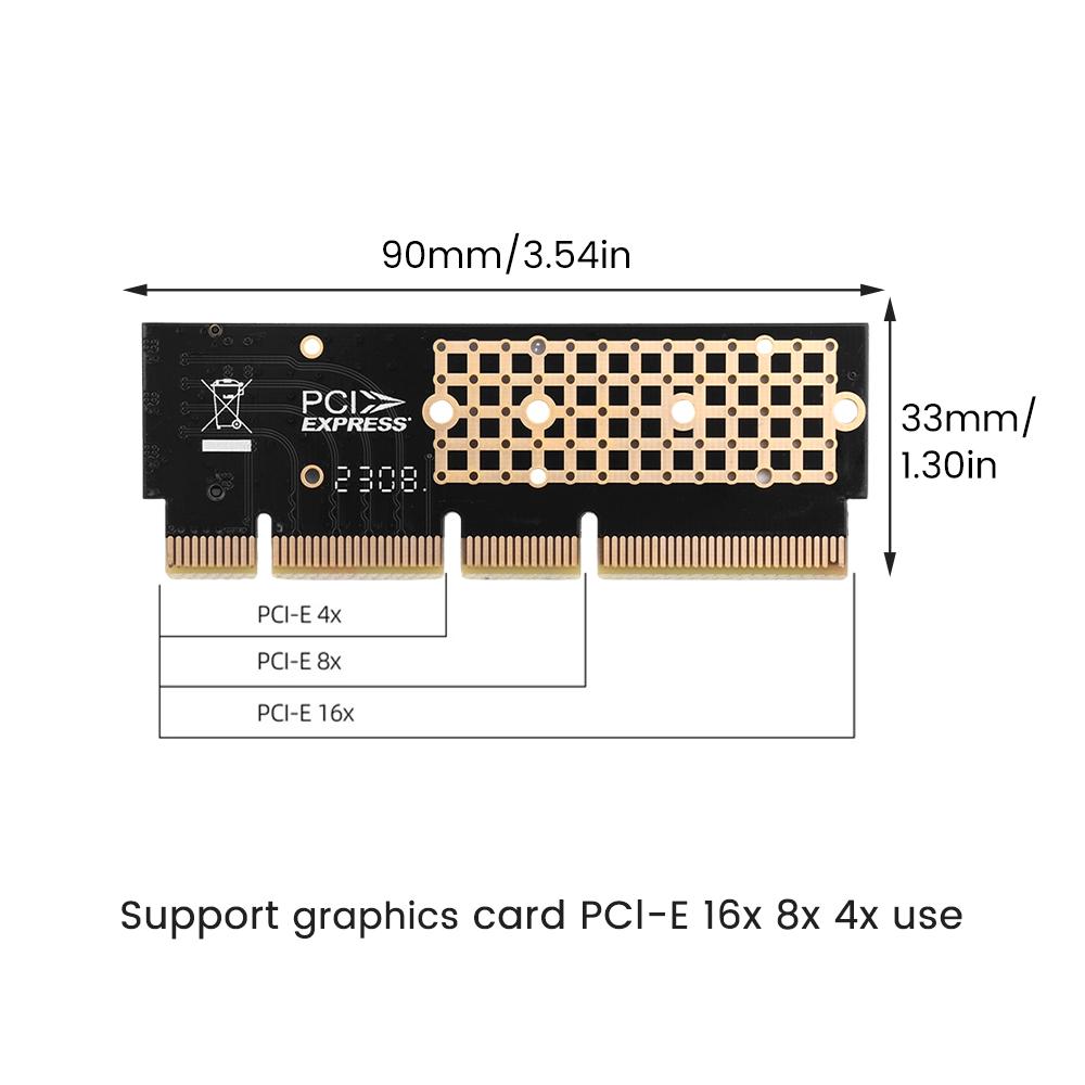 PCIE NVME Adapter M2 PCI Express 3.0 X1 X4 X8 X16 Expansion Card Riser Converter Supports 2230 2242 2260 2280 M Key M.2 NVME SSD