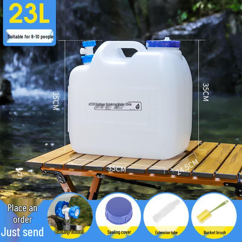 OLOEY Outdoor Camping Food-Grade PE Water Storage Bucket