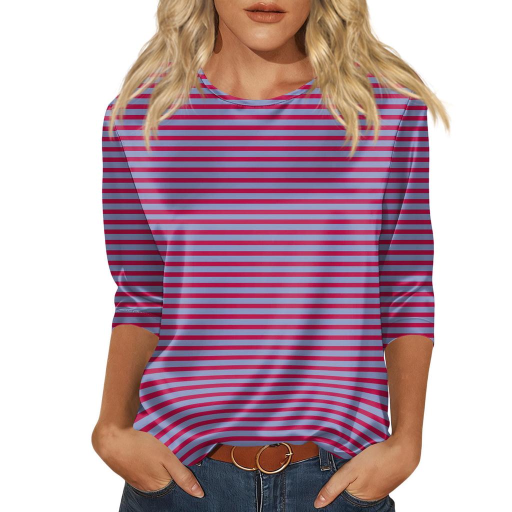 Blus För Kvinnor Festlig 3/4 Långärmad Skjortor Affärs Casual Outfit Toppar
