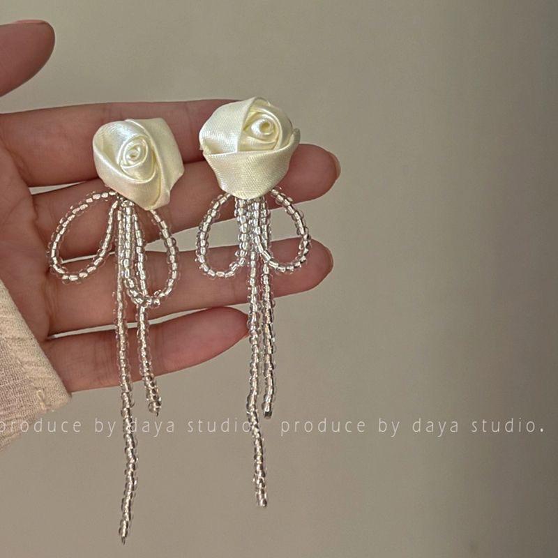 Yellow Petal Tassel Earrings - Bold Beach Vacation Flower Studs for Women, Super Hot & Beautiful Style 2025.