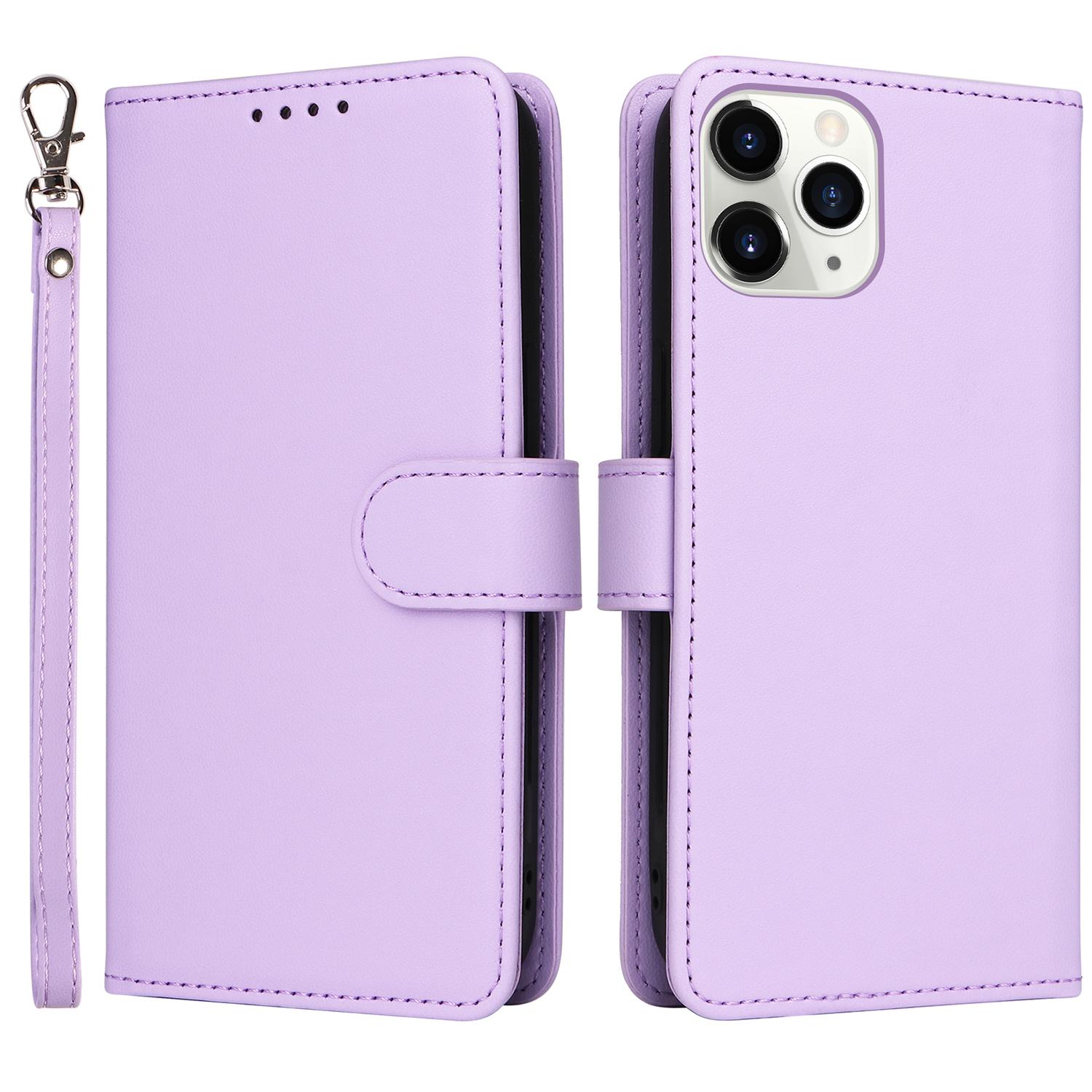 

For iPhone 11 Pro Magnetic Case BETOPNICE Detachable PU Leather Phone Cover with Strap B