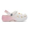 Crocs Classic Platform Clog 811 Manufacturing, Spring Sakura Imprint Clogs Women's White Pink 206750-100(Team80-)