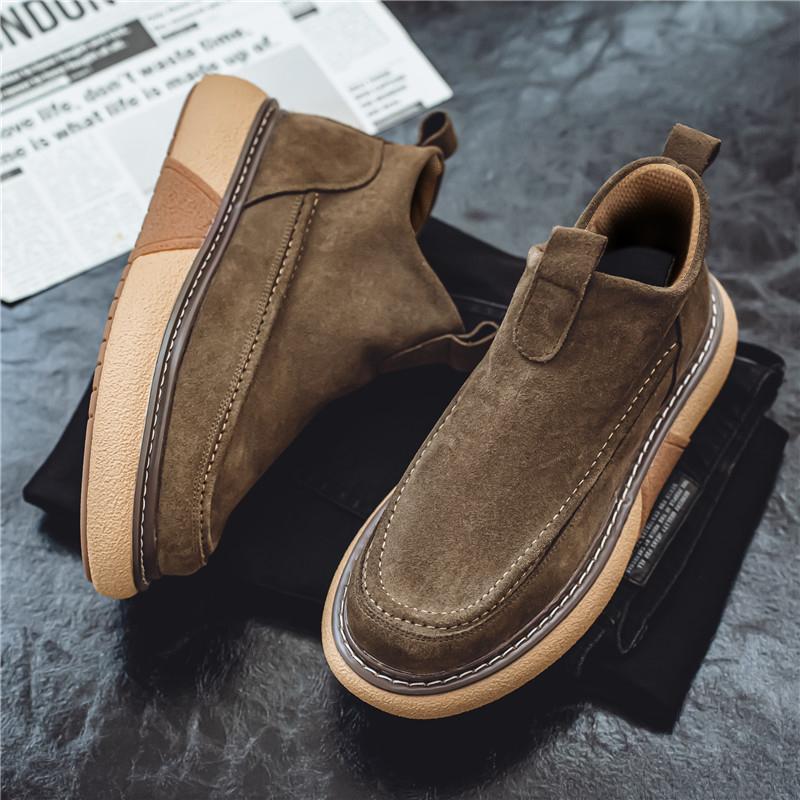 Winter Men's Boots Couple Boot Simple Fashion Snow Shoes Warm Non-slip Easy To Clean Popular Model Home Couples Cotton Shoe New