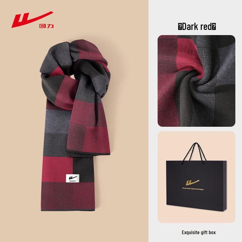 

Мужской теплый шарф в крупную клетку (Коллекция 2025 г.)