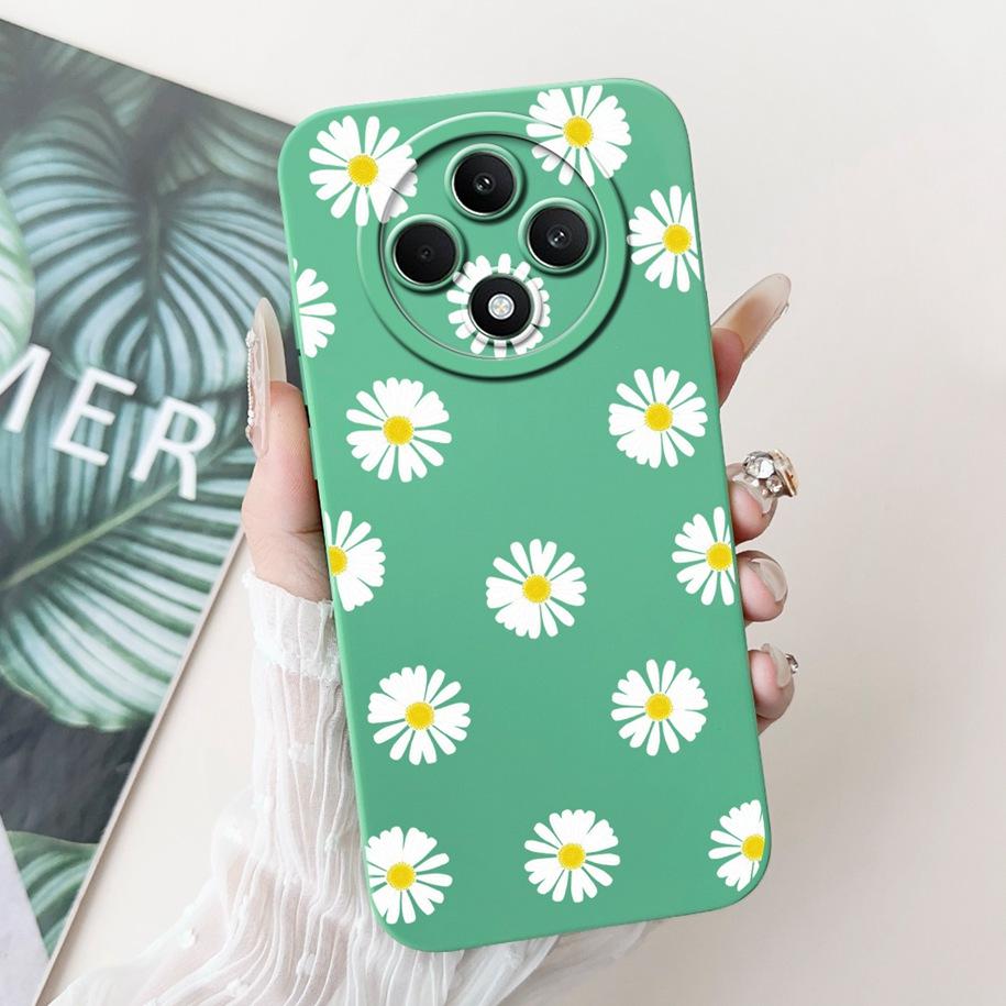 For OPPO Reno 12F 5G Case 2024 Fashion Pretty Girls Soft Liquid Silicone Shockproof Cover For OPPO Reno12 F 4G Reno 12 FS Bumper