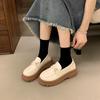 2025 new Mary Jane platform British small leather shoes loafers women's casual fashion versatile soft-soled single shoes