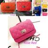 Women's Stylish Cute Mini Cross Body Chain Fashion Chain Small Pu Leather Shoulder Bag