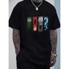 Modă pentru Bărbați Tricou cu Imprimeu 3D pentru Bărbați Gât Rotund Mânecă Scurtă Trendy Street Wear